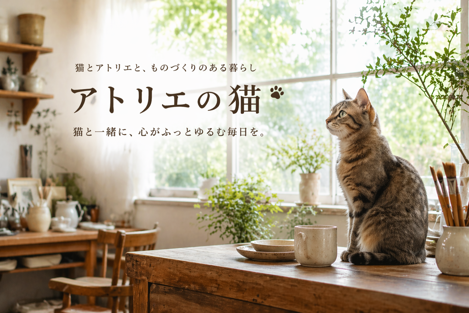 アトリエの猫 ヒーロー画像